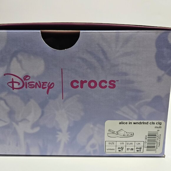 Disney Alice In Wonderland Slip On Clogs Women's Size 7 Sandals With Box Blue - Picture 11 of 11